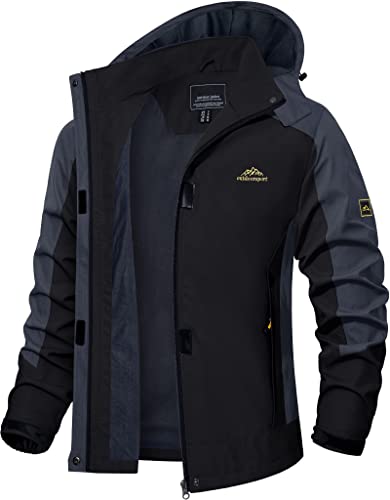 Tacvasen Wasserdichte Atmungsaktive Outdoorjacke