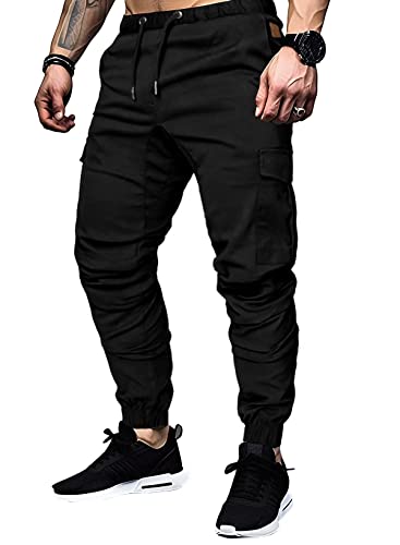 Elegancity Schwarze Cargohose