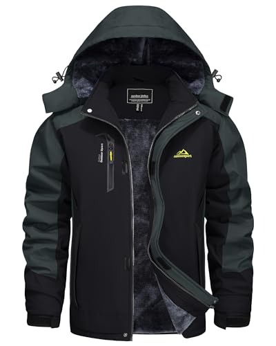 Kefitevd Wasserdichte Winterjacke Für Herren