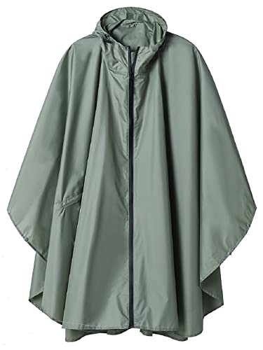 Saphirose Poncho Regenjacke Damen