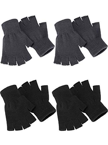 Satinior Fingerlose Handschuhe Für Herren