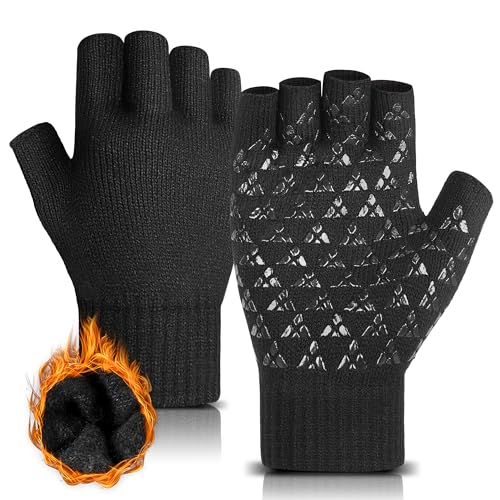 Forvevo Fingerlose Handschuhe Für Herren